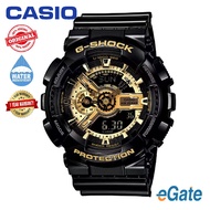 [100% Original] Casio GA-110GB-1A G-Shock Men Analog Digital Sporty Design Black Resin Strap Gold Di