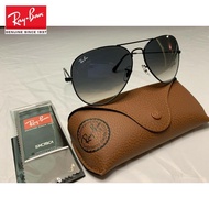 By11 [Original] Ray _ Ban Aviator Rb3026 62Mm 002/3F black frame with blue gradient lens