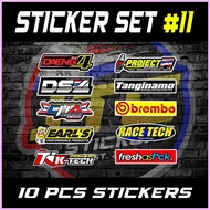 ♠ ◰ ∈ Sticker Set #11 Glossy  Daeng Jrp Cha Brembo Thai Logo