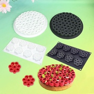 8-Cavity Raspberry Tower Cake Silicone Mold 7inch Raspberry Cup Decoration Cake Mold Filled Chocolat