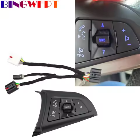 Cruise Control Switch Multifunction Steering Wheel Button Bluetooth Audio Cruise Speed Control For C