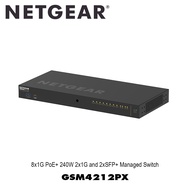 Netgear GSM4212PX 8x1G PoE+ 240W 2x1G and 2xSFP+ Managed Switch (AV Line M4250-10G2XF-PoE+)