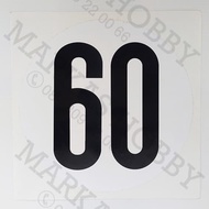 Sticker Speedlimit Euro 60 Sticker/