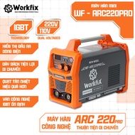 WORKFIX WF-ARC220PRO electric welding machine, INVERTER IGBT, Capacity 6.1kVA, 20-220A, Welding rod 