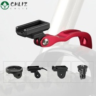 CHLIZ Bicycle Front Light Holder, Uni-body Folding Aluminum Alloy Bike Fork Mount, Bicycle Fork Black Red Lamp Bracket for / Brompton Cycling
