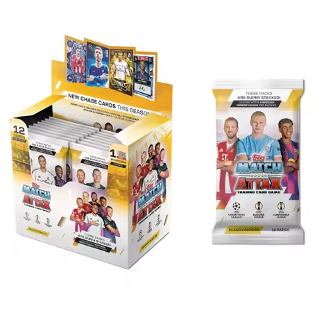 Topps UCC Match Attax 2025/26 - Full Box - contains 32 packets with 4 special insert cards per packe