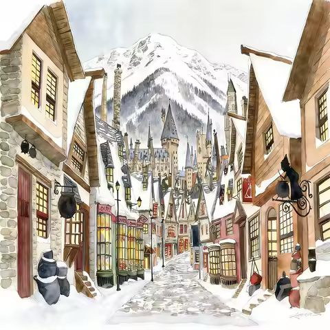 2025 76457 In-stock 3228PCS Hogsmeade Village visit building blocks model building blocks for childr