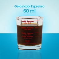 Espresso SHOT GLASS - coffee measuring cup - SHOT