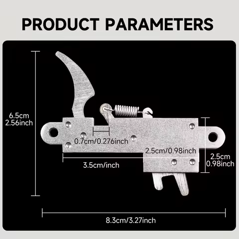 Stainless steel bow and arrow trigger assembly, 60 pound bowstring release device, and bow and arrow