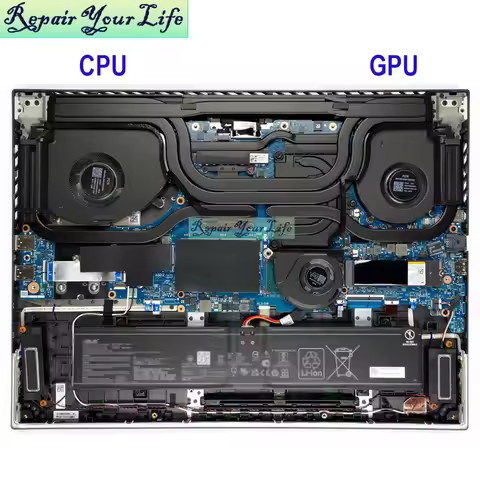 Notebook Cooler CPU GPU Fan For ASUS G814 G834 ROG Strix G814J G814JU G834JZR G834JYR 13NR0CG0P04011