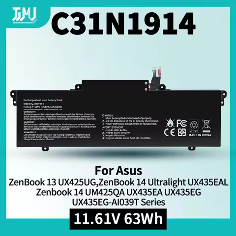 C31N1914 Laptop Battery for Asus ZenBook 13 UX425UG ZenBook 14 UX435EA UX435EA-A5007T UX435EAL UX435