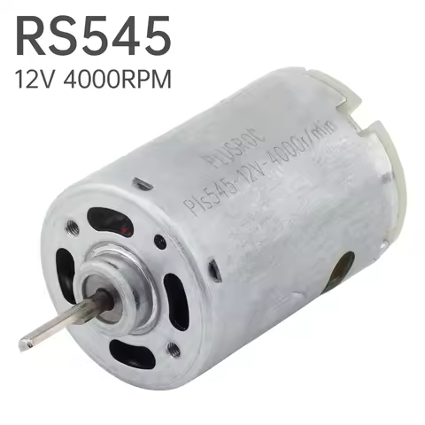 RS545 DC Motor 4000RPM 12V D-Shaft Micro Motor for Electric Fans Universal RS545 D-Shaft DC Electric