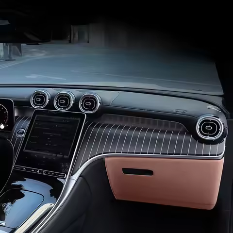 For Mercedes-Benz C-Class GLC300L C260L C200L 22-26 Vertical Stripe Center Console Dashboard Trim Pa