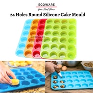 24 Cavity Silicone Mould Mini Muffin / Cup Cakes Mould /Cookies Cupcake Bakeware Pan Tray Kek Bekas 