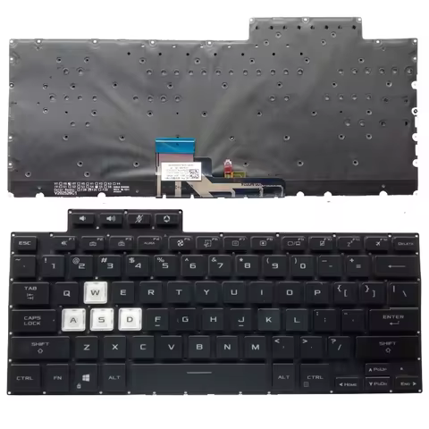 New Replacement Laptop Backlit Keyboard for ASUS for TUF Dash F15 FX516 FX516P FX516PM FX516PR Black