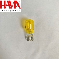 Halogen Plug Bulb T15 12V 5W Yellow Bulb (Code: T15 12V 10W yellow)