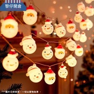 聖誕優惠 - 聖誕老人+雪人LED裝飾燈串(3米20燈USB款)