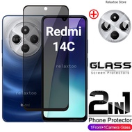 Redmi14C 5G 2IN1 Privacy Screen Protect Glass Film For Redmi 14C 13C Redmi14C 14 C 13 C Redmi13C 4G 