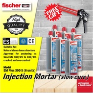 FISCHER FIS EM Plus 390 S / FIS EM Plus 585 S Epoxy Injection Mortar Anchoring Adhesive (Slow Cure)