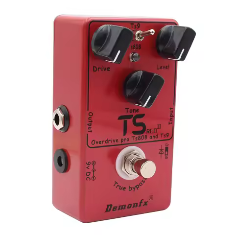 DemonFX TS Pro Overdrive Guitar Pedal Two-Position Internal Switch for TS808 and TS9 Overdrive Modes