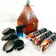 Set Bukhoor Murah Bukhoor 3 jenis Bukhoor Gaharu Makhbara Lighter torch