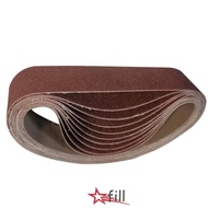 FILL 10pcs Abrasive Sanding Belts, 80 Grit 330 x 30 mm / 1.2 x 13 Inch Sanding Belts, Durable Alumin