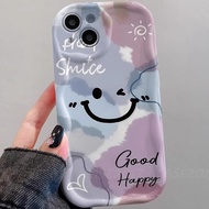 Morandi Color Block Smiley Face OPPO Reno 15 14 13 12 11 F 10 8 Pro Max 8T 8Z 7Z Shock-Resistant Pho