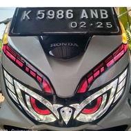 MATA PCX Light + Eyebrow Character Sticker Eagle Eye Headlamp Sticker/ PCX Eagle Eye Cutting Sticker