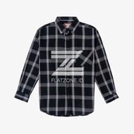 KEMEJA Flatzone Men's Long Sleeve Flannel Shirt Unisex Checked Shirt Distro Shirt Premium Quality Fl