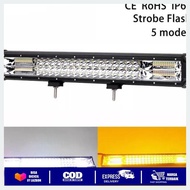 PROMOSI LAMPU LED BAR LIGHT BAR 60 CM 2 WARNA PUTIH KUNING 5 MODE COMBO OFROAD SELAMAT DATANG DI TOK