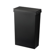 [特價]【日本RISU】SOLOW日本製寬型分類垃圾桶(附輪)-40L-多色可選-雅痞黑