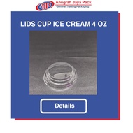 Lids Ice Cream Cup 4 Oz (120 ML) 4 Oz Ice Cream Paper Cup Lid/ ||