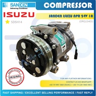SANDEN ISUZU NPR 24V 1A SD5H14 COMPRESSOR ( 5405 )