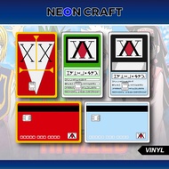 HUNTER X HUNTER ATM Card Sticker Garskin Skin Card ATM Anime HXH Sticker ATM Card Bca Bri Mandiri De