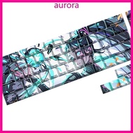 Auro Ergonomic Anime Themed Keycap Set 74 Keys for 61 67 68 Mechanical Keyboards Keycaps PBT Gaming 