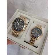 🇺🇸FOSSIL/ Couple Watch/ 48mm & 36mm/ Original/ BQ2400SET/ Stainless Steel/ From USA 🇺🇸