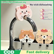 Ed Super Absorbent Cartoon Animal Kitchen Dish Sponge 5Pcs Soft Non-Scratch Reusable Tool for Home K