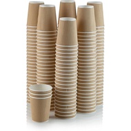 NYHI 12 oz Ripple Insulated Coffee Cups (150 Pack) – Kraft Disposable Paper Coffee Cups, 3-Layer Rip