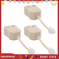 [Redpowderyan.] 3Pcs DSL Filter Splitter ADSL Splitter for Phone Line Phone Jack Splitter In-Line DS
