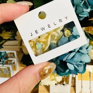 天然高火彩蛋白石歐泊水滴型單針一副開發智慧正能量快樂滿點