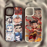 Cartoon Famous Movie Nezha Pattern Case For Redmi 13 14C 12 Note 14 13 12 Pro Plus 11 10 Pro POCO X7