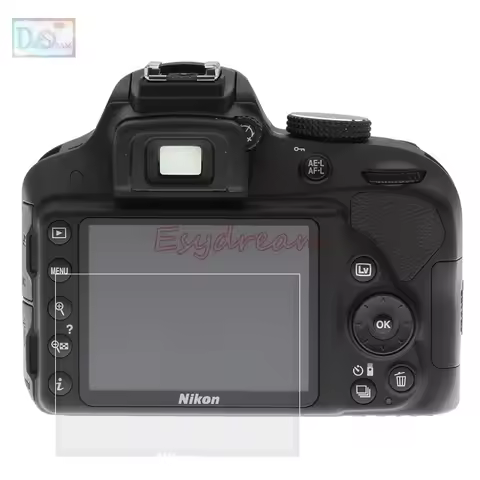 Self-adhesive Glass LCD Screen Protector Guard Cover for Nikon D3100 D3200 D3300 D3400 D3500 PENTAX