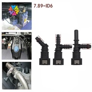 WITTII Hose Coupler, 45° 7.89 ID6  Line Hose, Bundy Tee PA12 Plastic Pipe Coupler