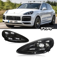TYPY Car Light For Porsche Cayenne Headlight 958.1 2011-2014 Full LED Laser Matrix Headlamp Plug Pla