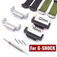 2pcs Rubber Adapter for Casio G-SHOCK GA100 GA110 GA120 GA400 DW5600 Rubber Connector 16mm 22mm Two-