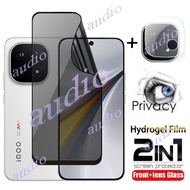 iQOO 15 5G 2in1 Front Lens Anti-Spy Hydrogel Film For iQOO 15 iQOO15 5G Full Soft Privacy Screen Pro