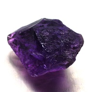 พลอยแท้ธรรมชาติ 100%"อเมทิสต์" (Amethyst) สะอาด พลอยก้อน พลอยดิบ AAAสีม่วง 26.21 กะรัต