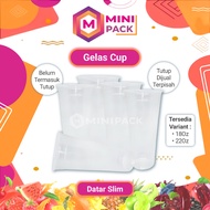 Slim Flat Cup Glass 18Oz 22Oz With Flat Lid Clear White Convex Strawless Tall Long Transparent Clear