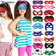 TOPSHOW Halloween Superhero Masks Christmas Birthday Party Spiderman Hulk Iron Man Cosplay Mask For Kids Children F5N2