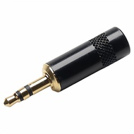 Lequn Optoelectronics jc231L-BG Black Gold-Plated 3.5 Plug Stereo Headset Small Three-Core Audio 3.5
